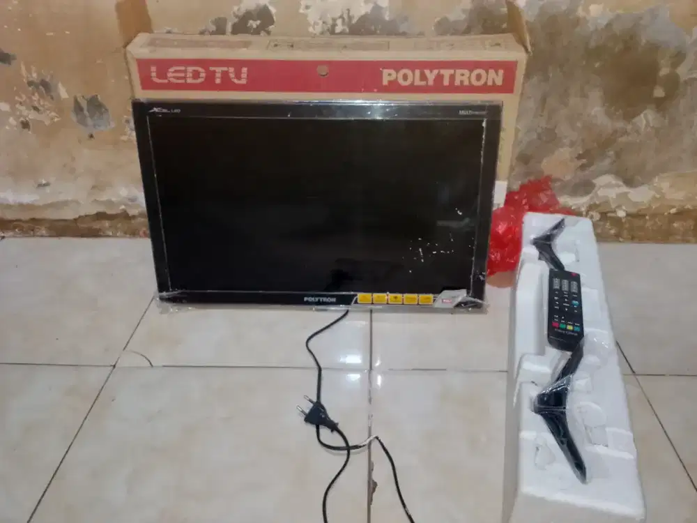 Tv led Polytron 24inch minusan apa adanya