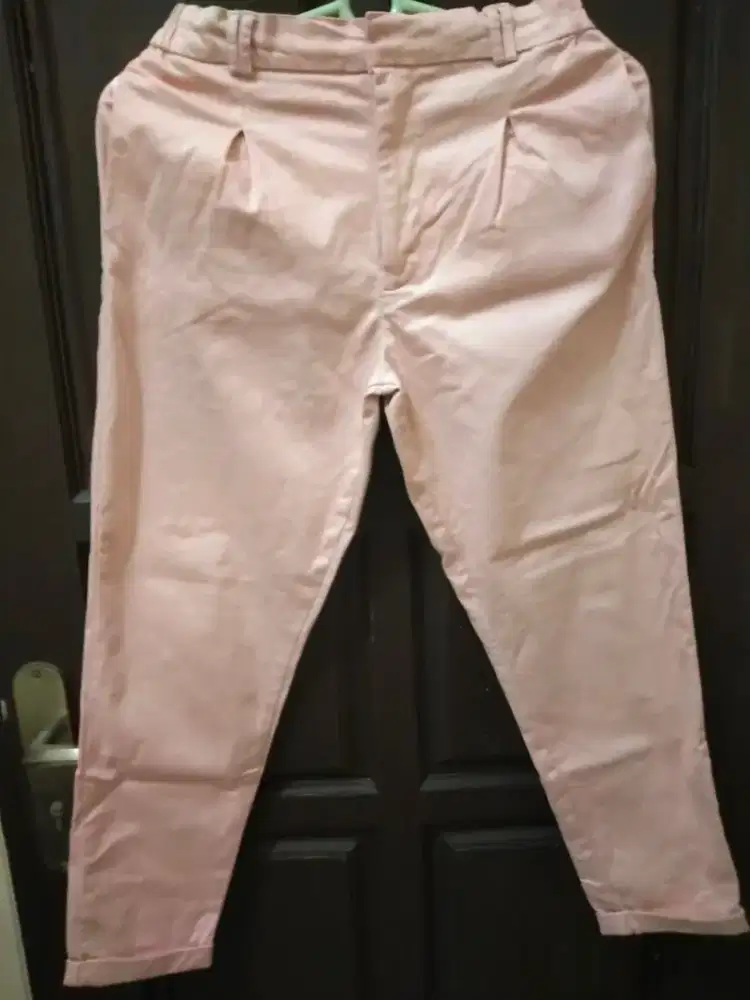 Preloved celana kerja warna pink