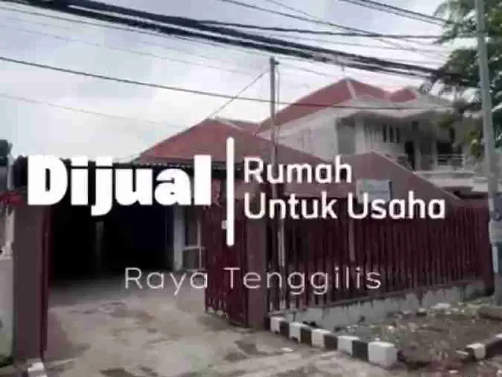 Dijual rumah strategis di Raya Tenggilis Mejoyo
