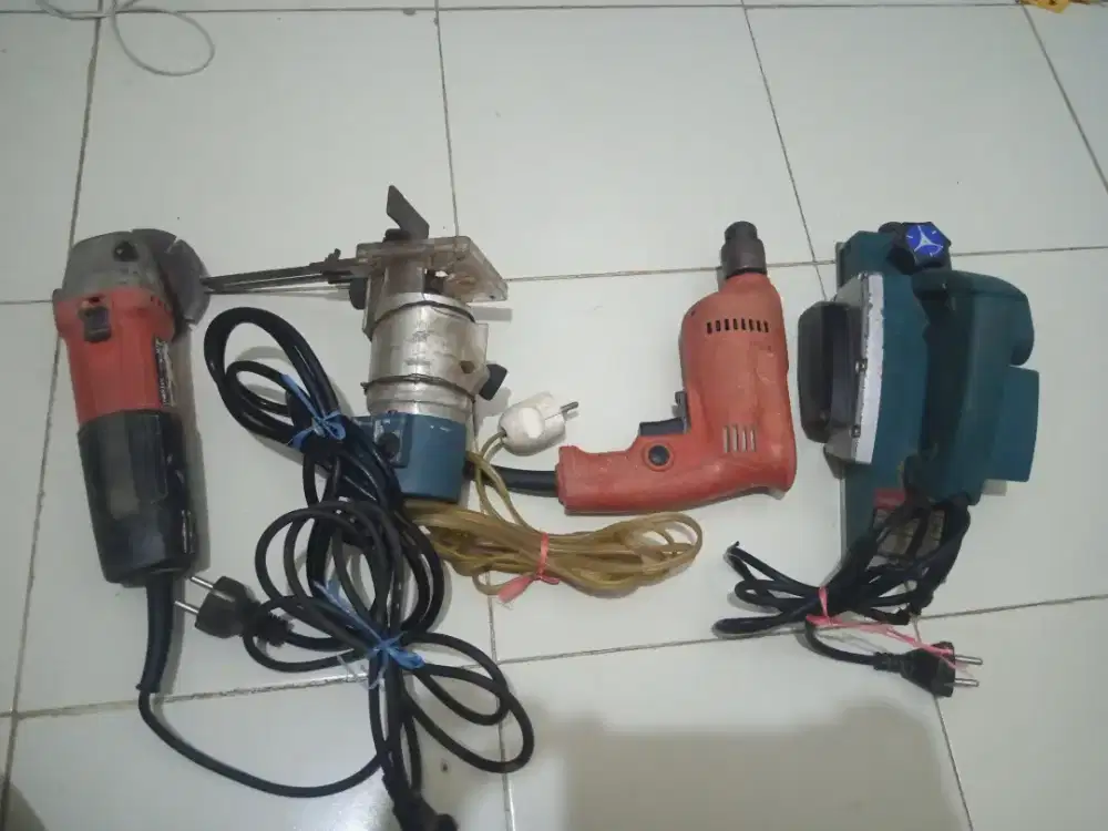 Jual mesin kayu, mesin bor, gerinda,, borongan