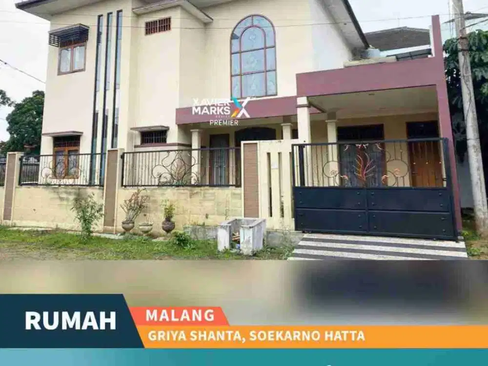 Disewakan / Dijual Rumah Megah, Hook di Griya Shanta, Suhat Malang
