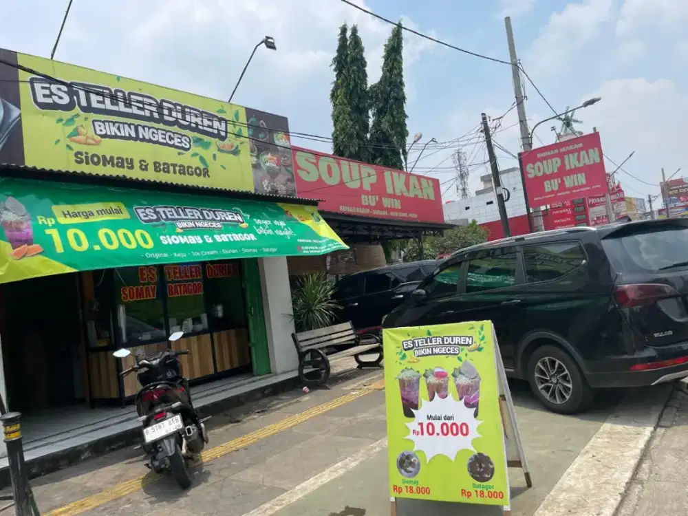 Dijual tanah beserta warung makan pinggir jalan