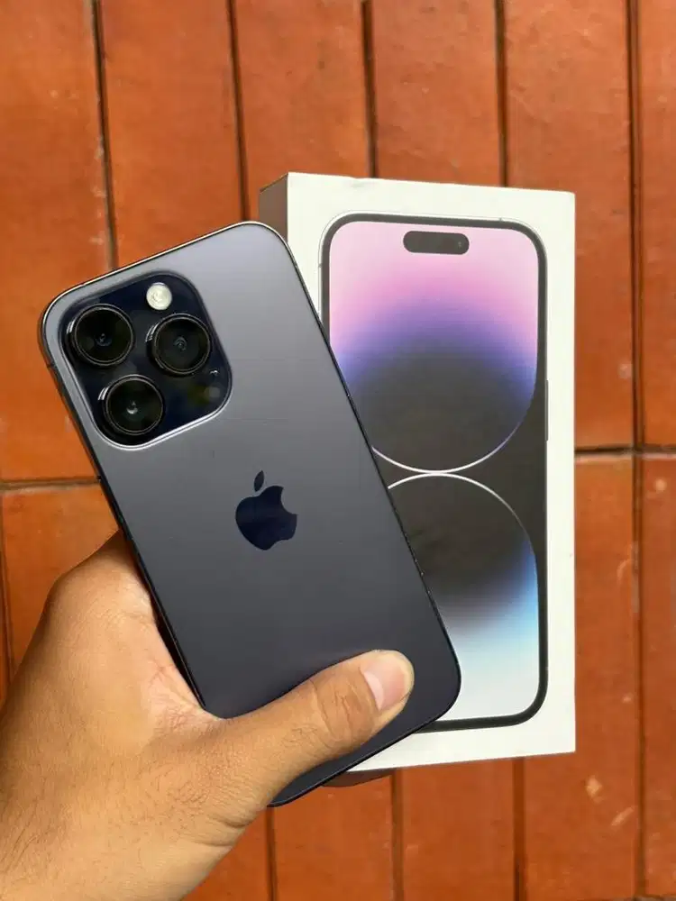 iPhone 14 Pro 128GB iBox Purple Lengkap Fullset