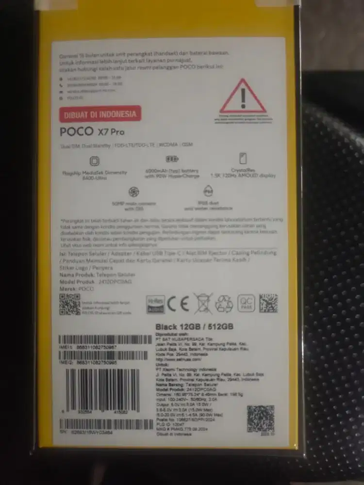 Poco x7 Pro BNIB