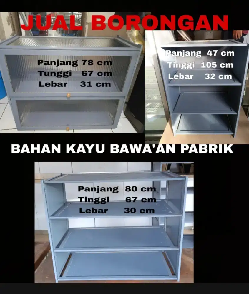 Jual BORONGAN 3 Rak serbaguna, baru, Lok Pamulang Barat, Tangsel