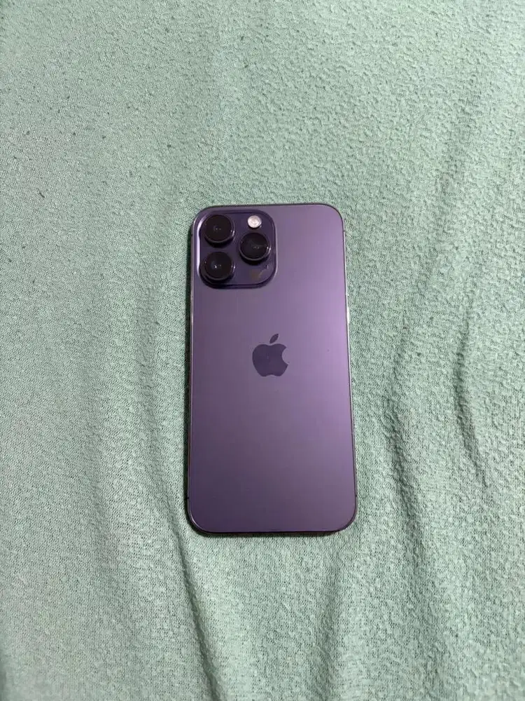 Iphone 14 PROMAX DEEP PURPLE 128 GB ex GARANSI RESMI INDONESIA