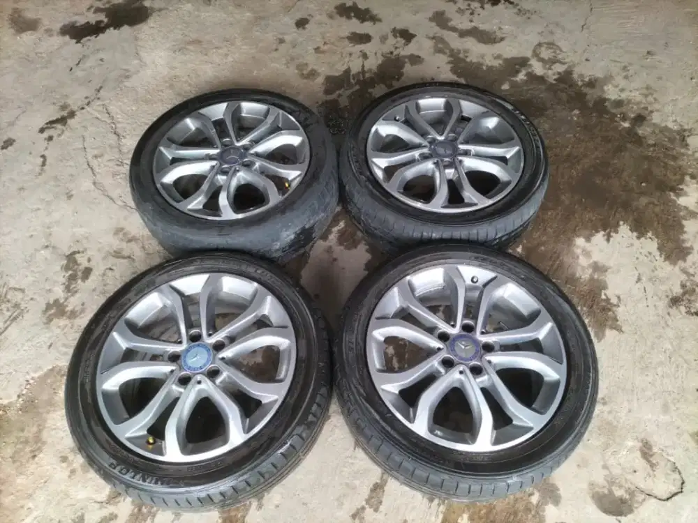 Velg oem mercy ring 17 oem w 205 good kondisi