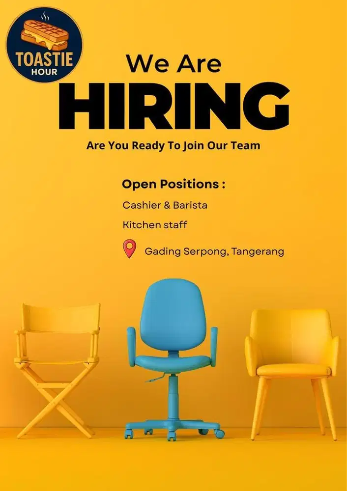 Cashier, Barista, Kitchen Staff