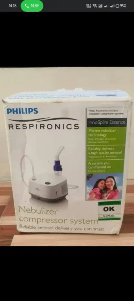 nebulizer alat uap terapi merek philips