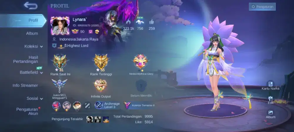 Mobile Legend spek Cewek