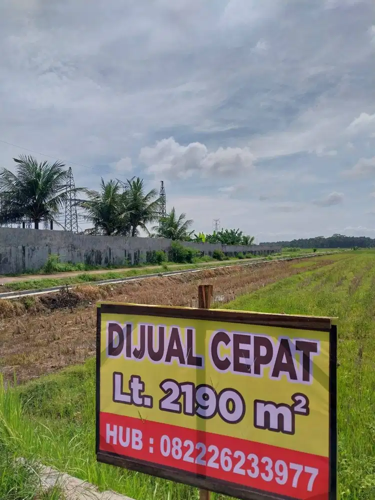 dijual tanah strategis dekat bandara