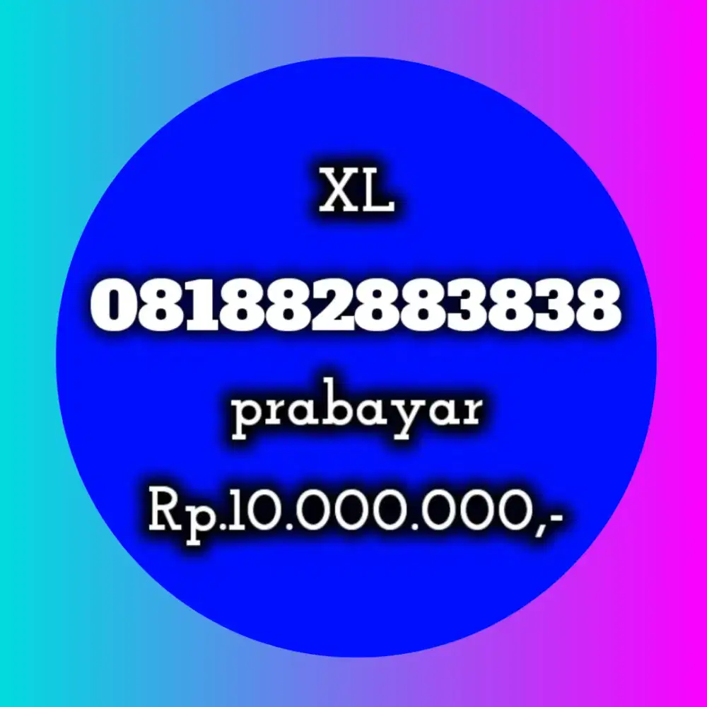 NOMOR CANTIK XL 3838