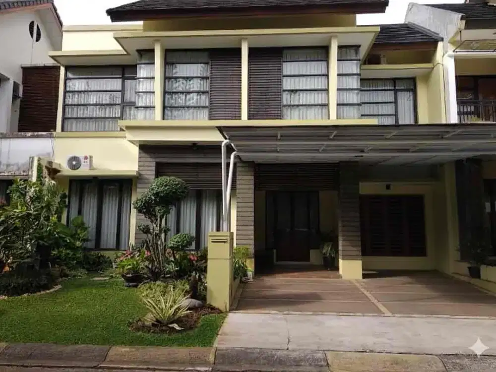 Rumah Cantik depan taman dalam cluster Emerald Bintaro sektor 9