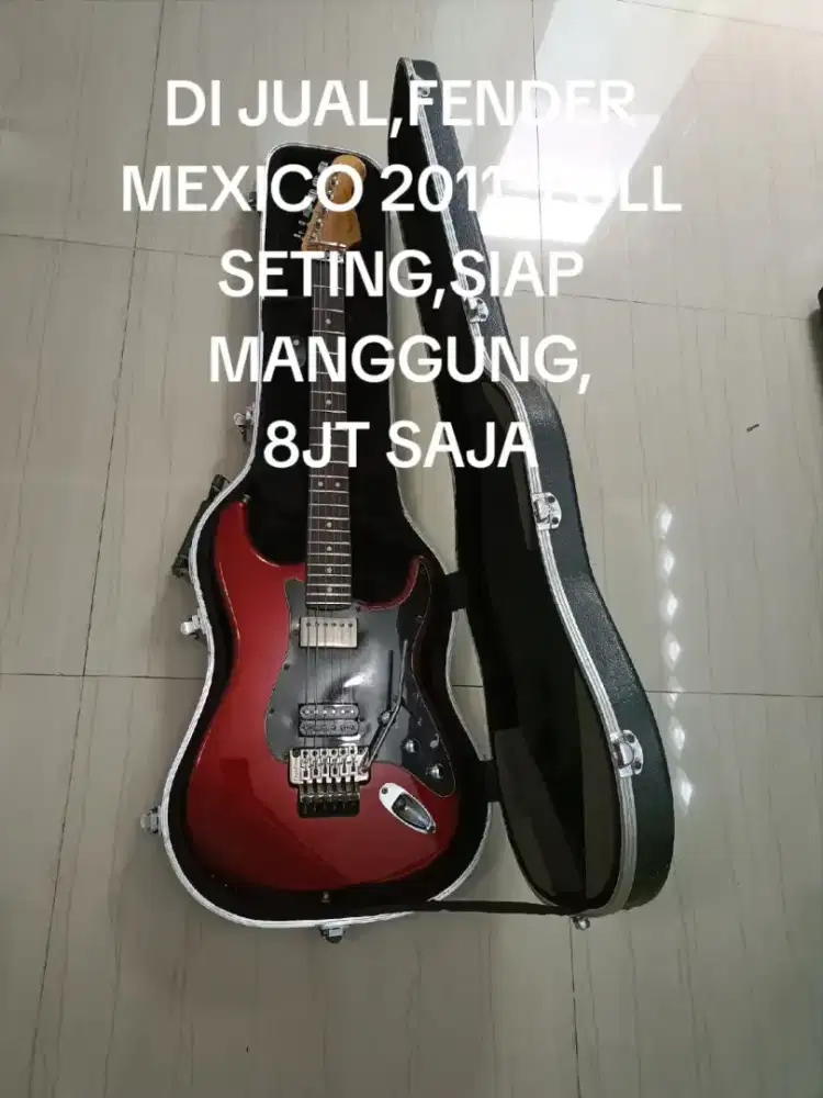 Fender original Made in Mexico udah full seting siap manggung