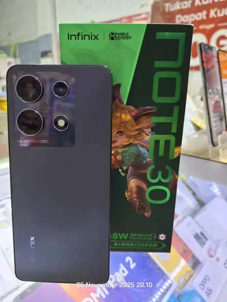 Infinix note 30 ram 8+8 /256gb lengkap