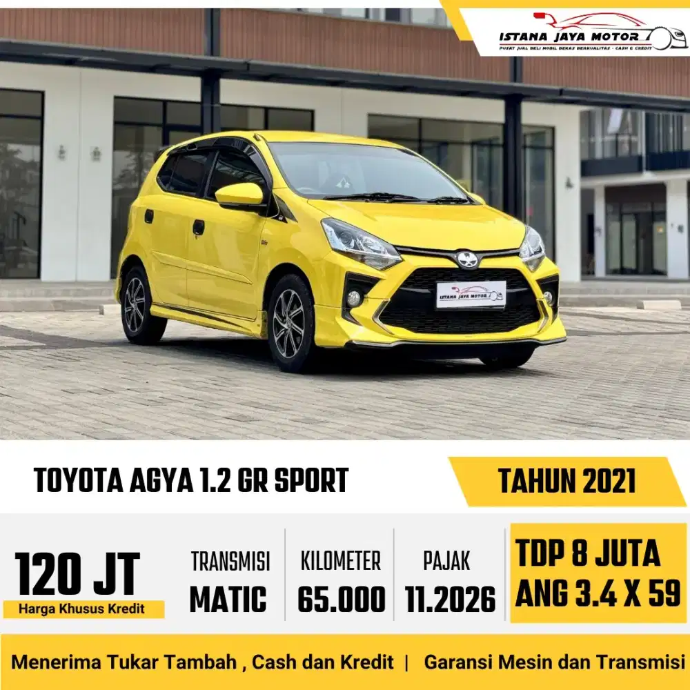 Toyota Agya GR Sport AT th 2021 #istana jaya motor