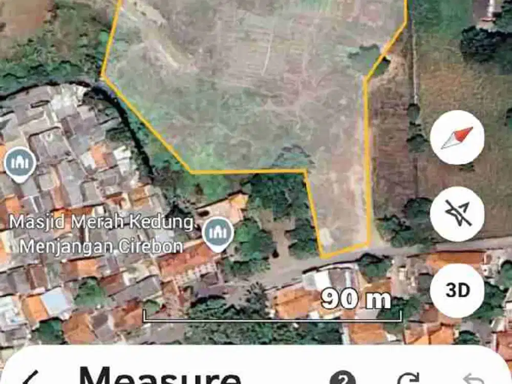 Tanah di belakang bandara Penggung Cirebon akses mobil dekat pintu toll