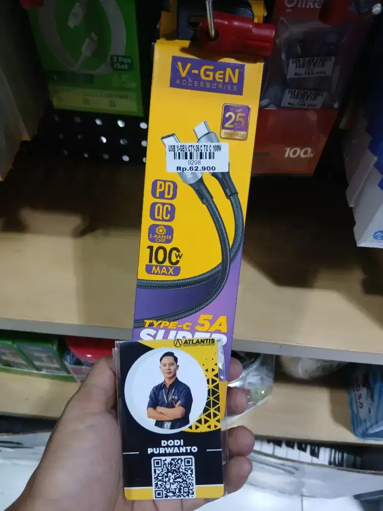 USB V-GEN CT1-26 C TO C 100W|ATLANTISDAHSYAT