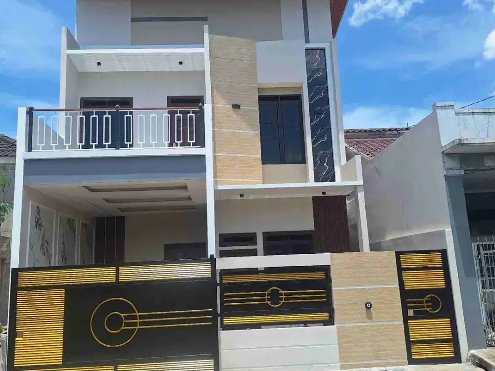 Dijual rumah modern 2 lt, semi furniture kekinian, di Citra Indah City Jonggol