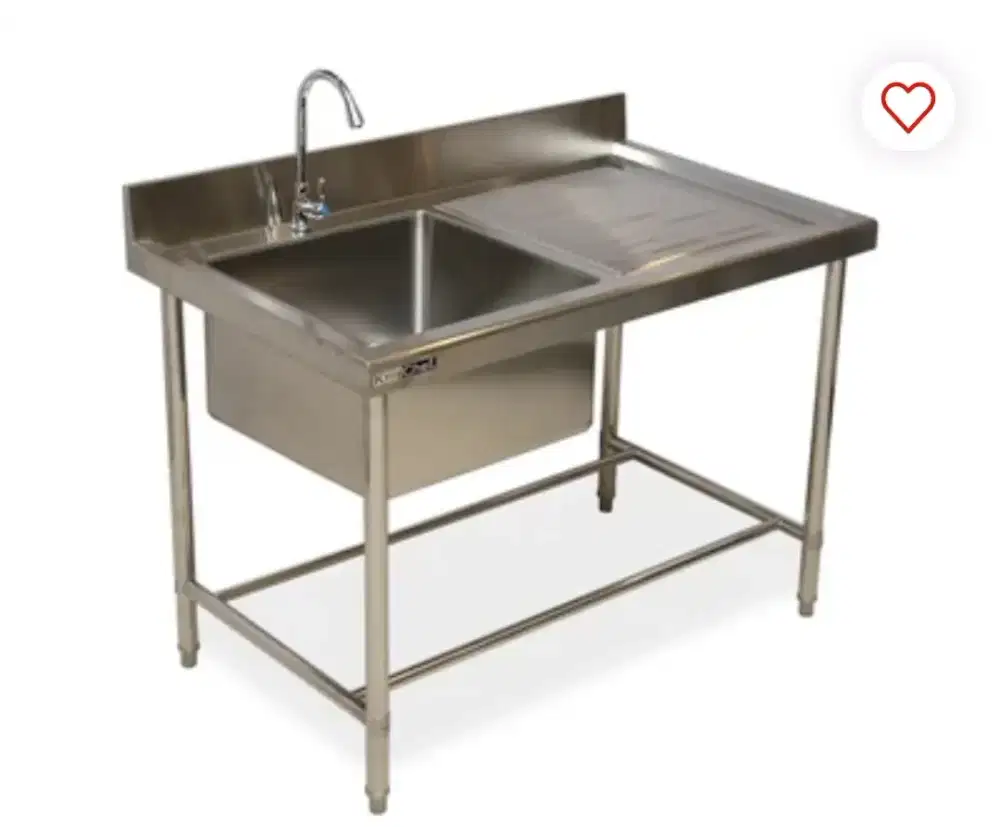 SINK STAINLESS + Kran Air + Slang Buang