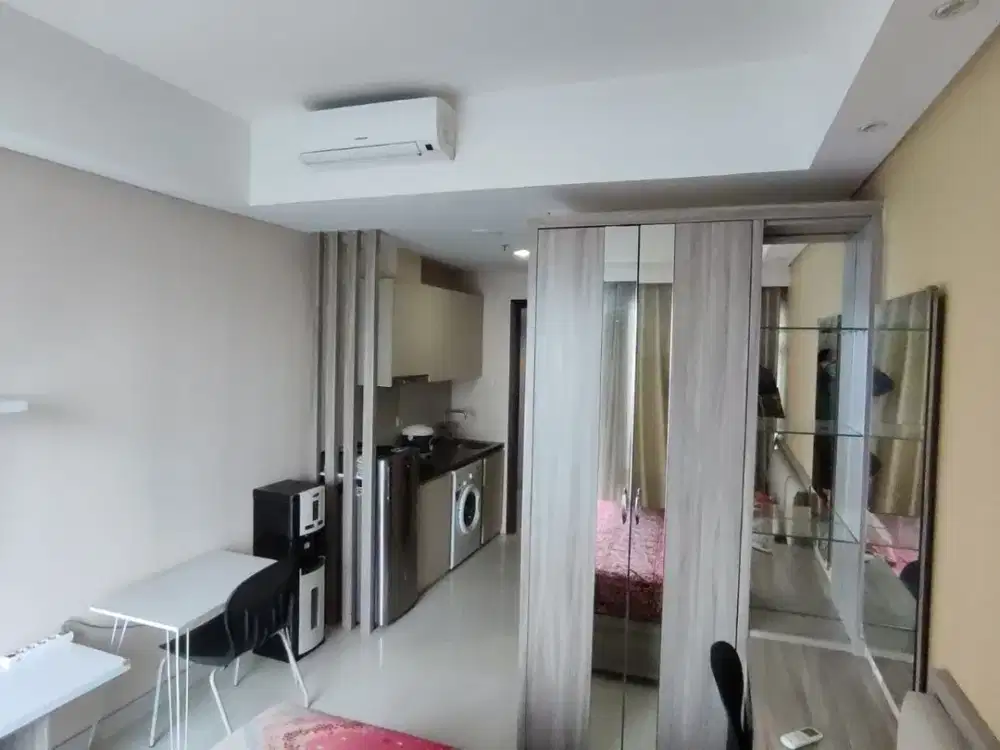 Sewa Apartemen Puri Mansion Studio 26 m2 Furnish Harga Termurah View Oke Cantik