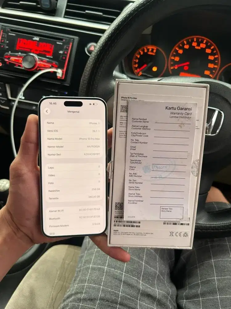 Iphone 15pro max 256gb ibox