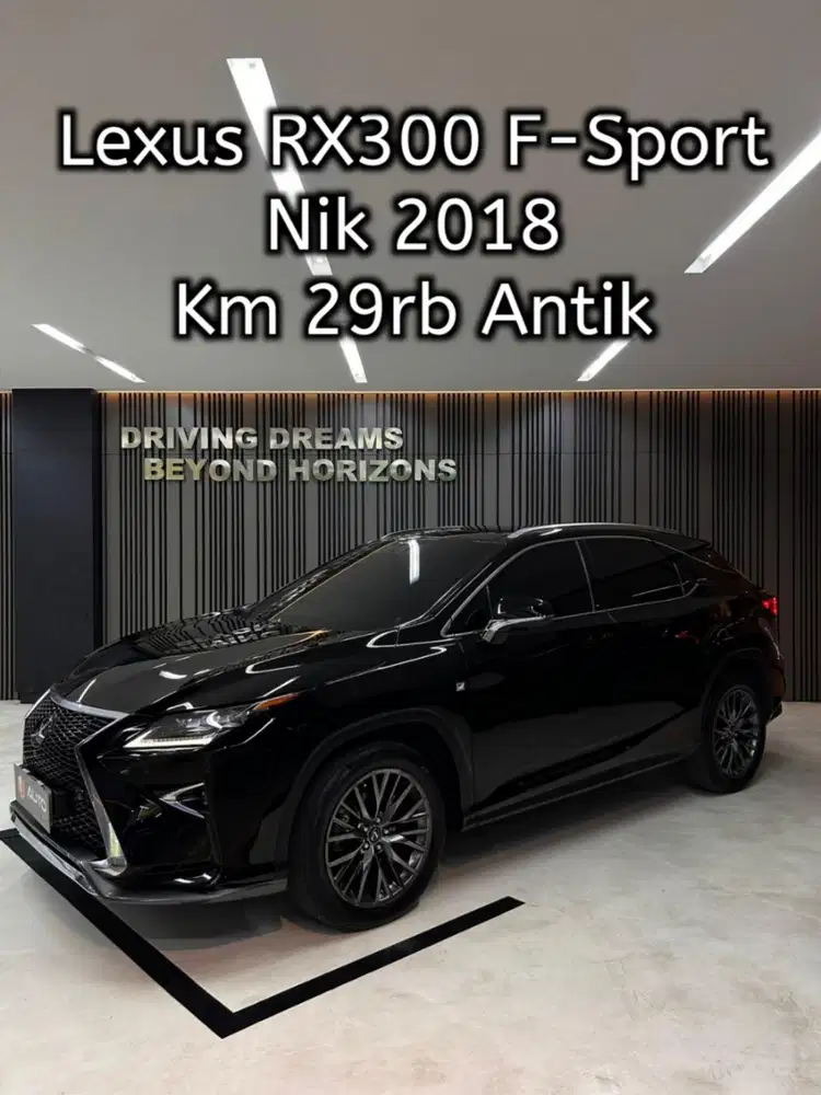 Lexus RX300 RX300T F-Sport 2019 Hitam Km29rb B2311SMD Nik 2018