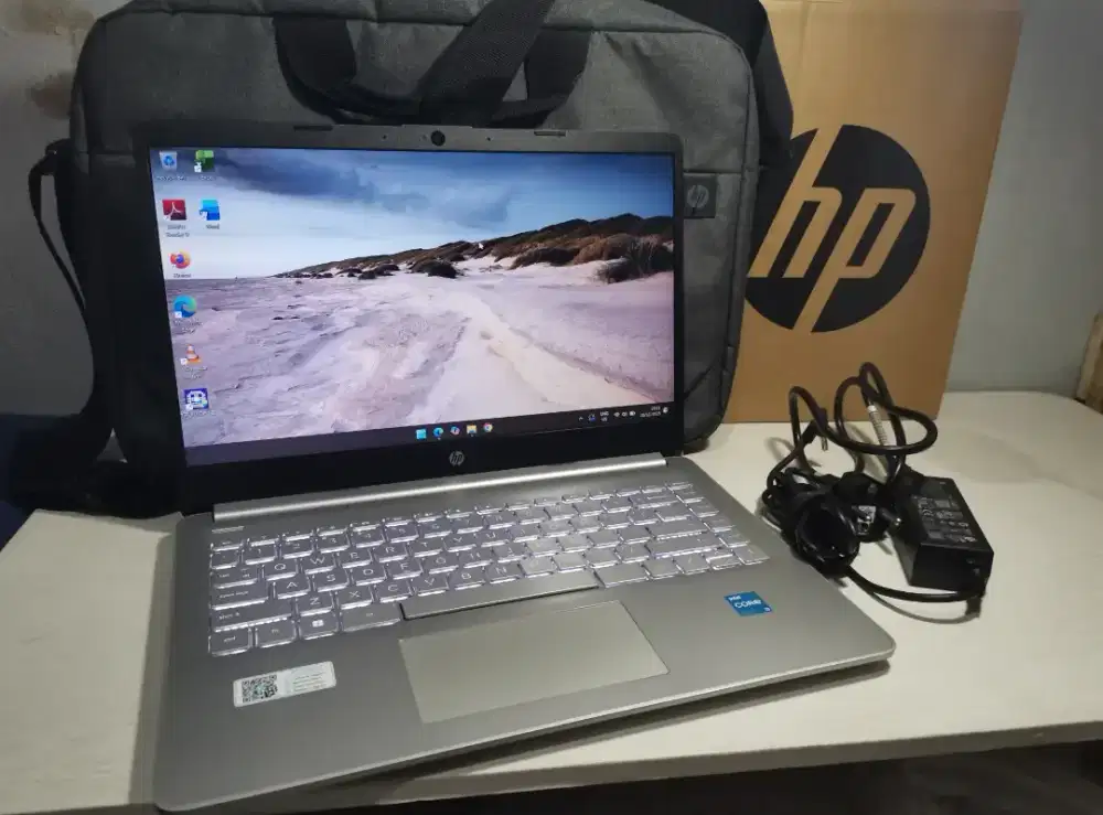 Laptop Hp 14s fullset i3 gen 12 Ssd 512gb nvme