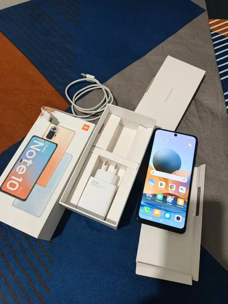 Xiaomi Redmi Note 10 pro 6/128 Normal Siap pakai