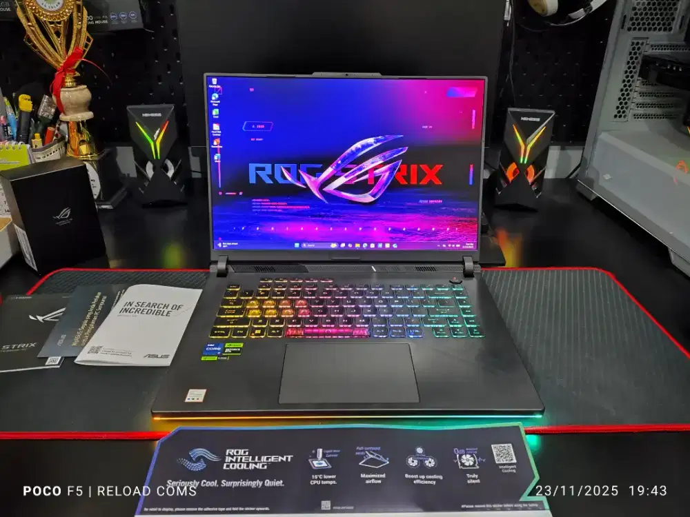 ROG STRIX G16 i7 13650HX RTX 4050 32GB RESMI FULLSET