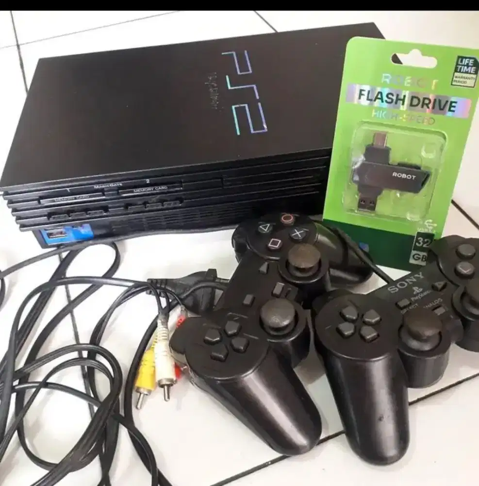 Jual PS2 Fat tebal game banyak siap main