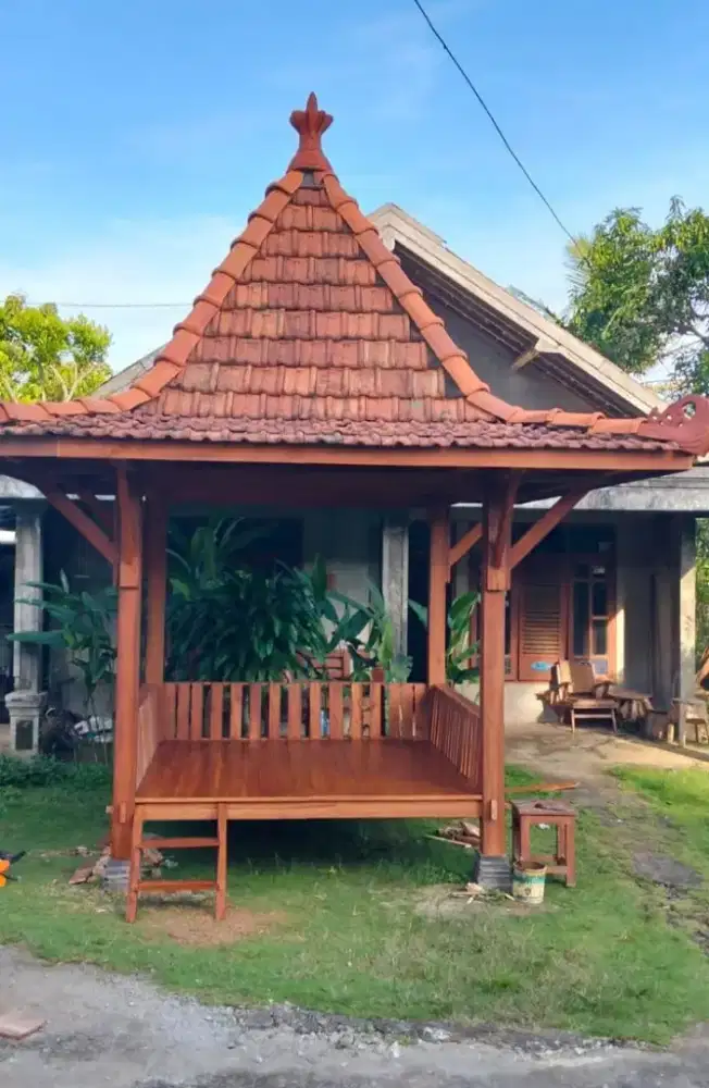 Gazebo kayu jati murah