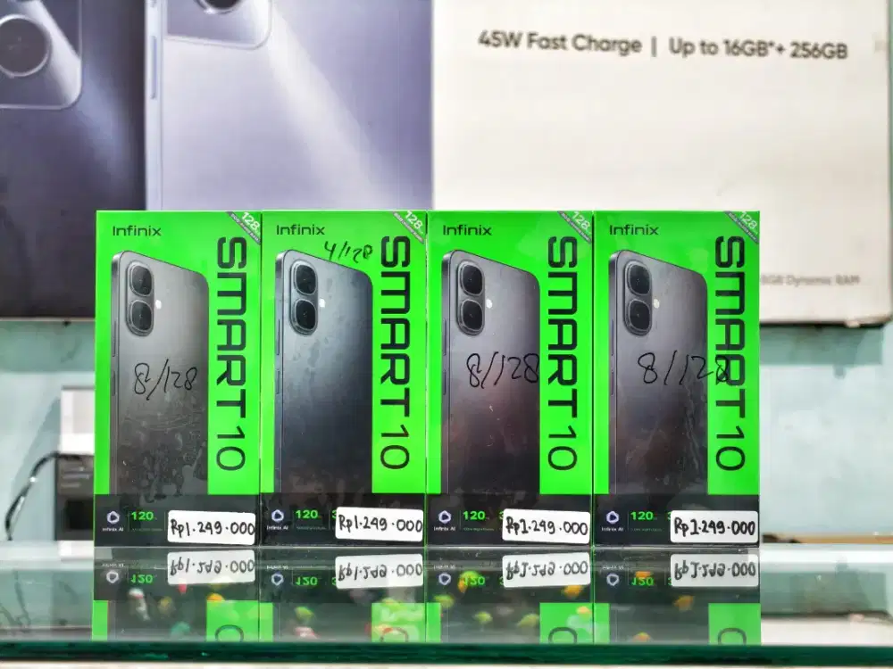 INFINIX SMART 10 4/128 NEW SEGEL PROMO TERMURAH