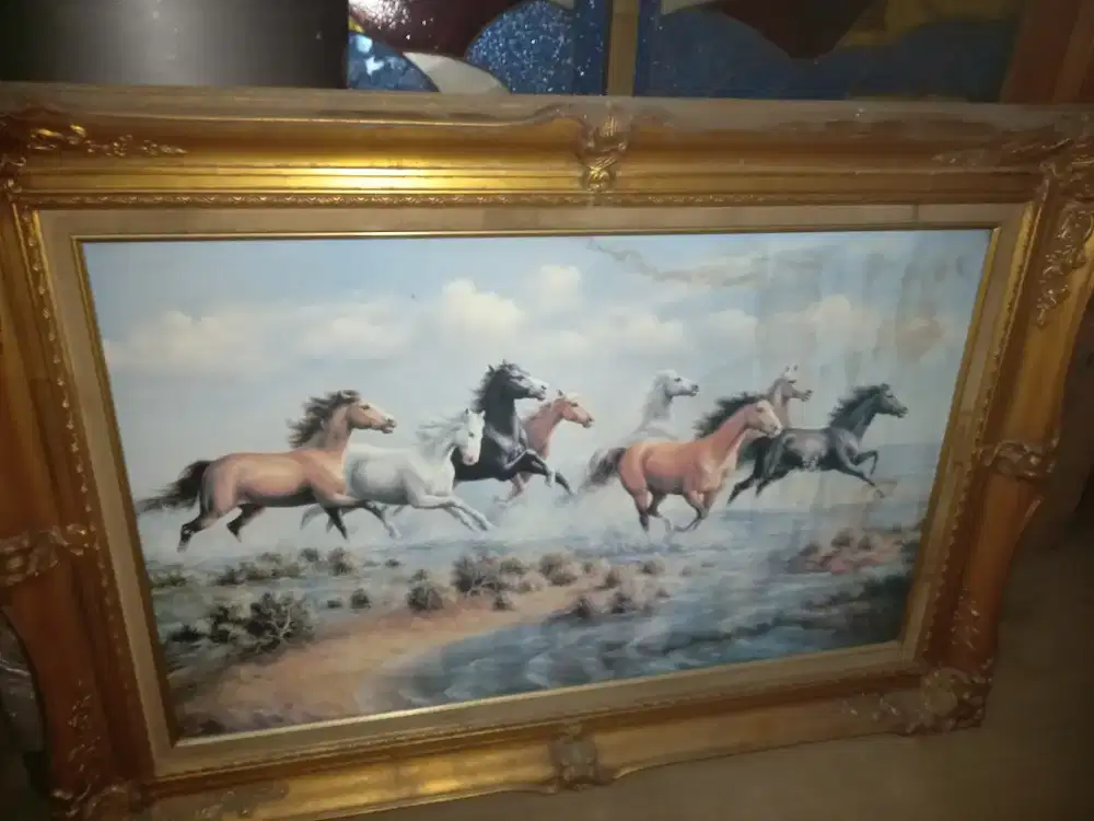 Lukisan pigura Kuda