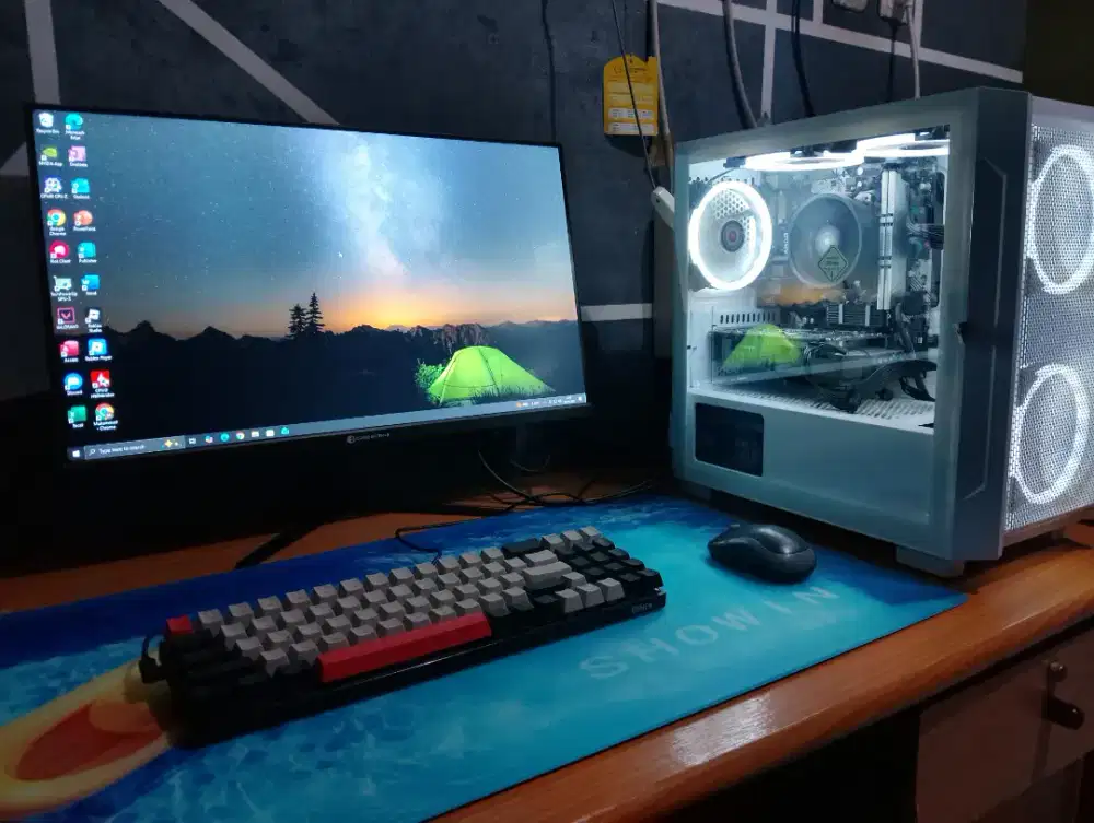 PC Fullset Monitor Ryzen | VGA | Jual cepat