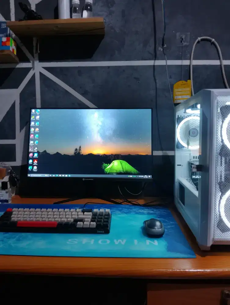Sett PC Monitor Ryzen VGA tinggal Pakai