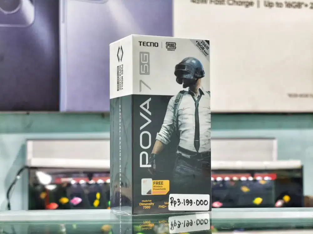 TECNO POVA 7 5G 8/256 NEW SEGEL PROMO TERMURAH FREE WIRELESS POWERBANK