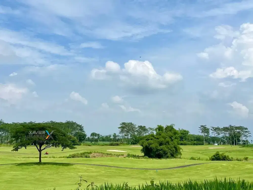 Tanah Kavling View Golf Plus Gunung di Mainroad Araya Valley Malang