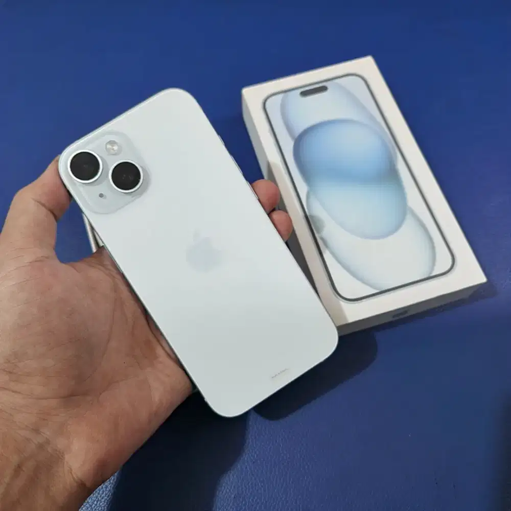 iPhone 15 128gb garansi resmi fullset mulus no minus
