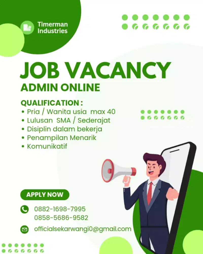 Lowongan Kerja Admin Online