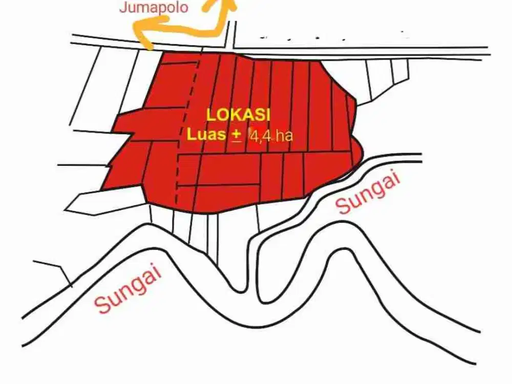 DIJUAL TANAH INDUSTRI 4,4HA, PUHGOGOR SUKOHARJO