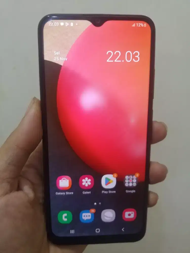 Samsung A02s Ram 4/64 GB Fullset Mulus Nominus Lcd Masih ORI Bawaan