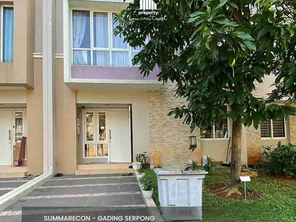 Rumah Furnish Interior Lokasi Strategis Cluster Tesla Summarecon Gading Serpong