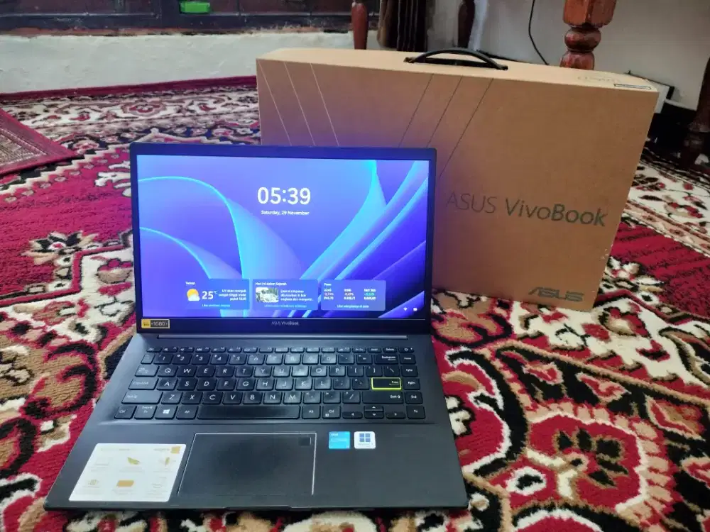 Asus Vivobook Core i3 Generasi 11 SSD 512 Ram 8 Fullset