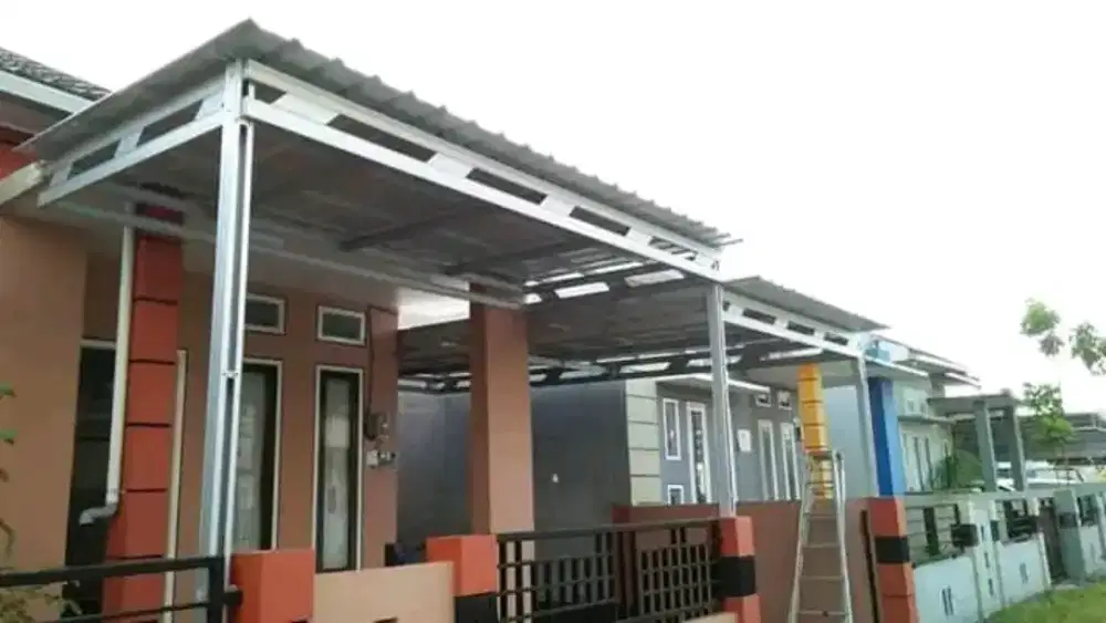 pemasangan baja ringan dan pelafon pvc