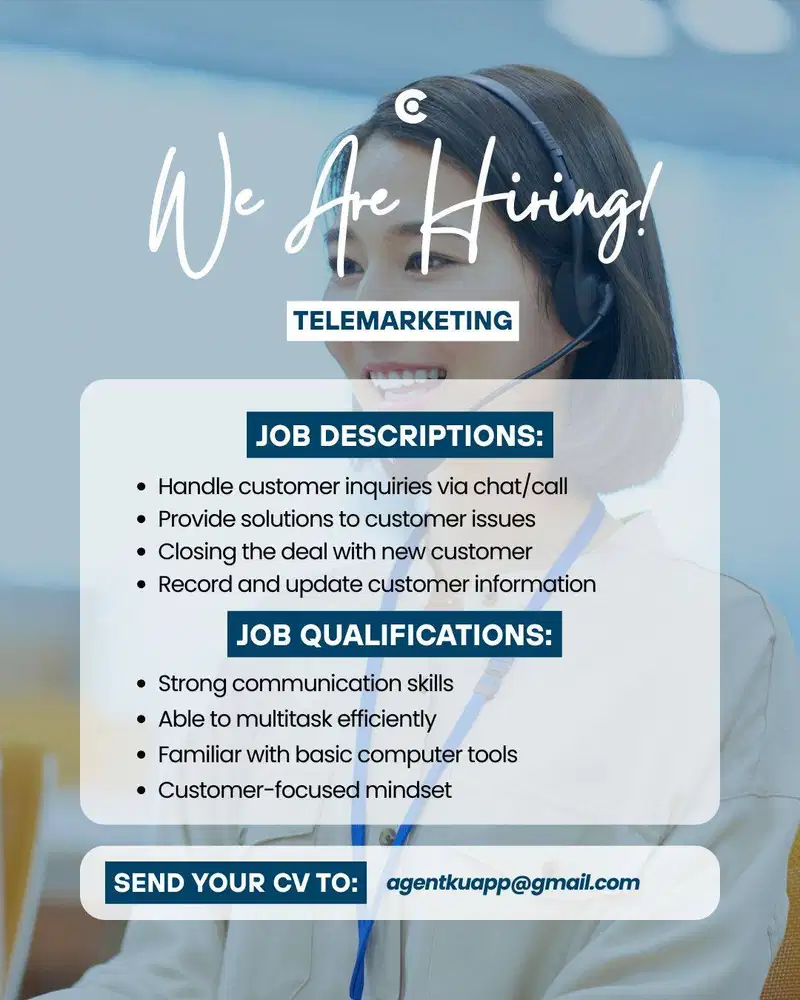 Lowongan Telemarketing Untuk Produk Leasing