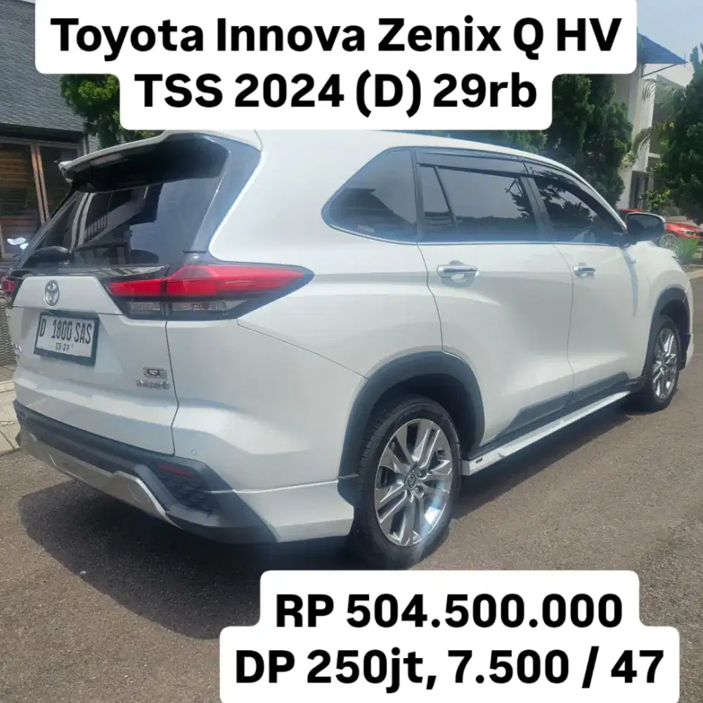 Antik KM 29rb.. Toyota Innova Zenix Q HV TSS 2024 (D)