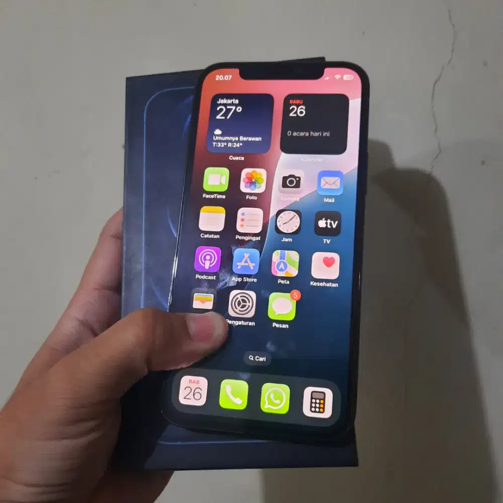 iPhone 12 Pro 6/512GB Resmi Bea Cukai Dual SIM - Pacific Blue