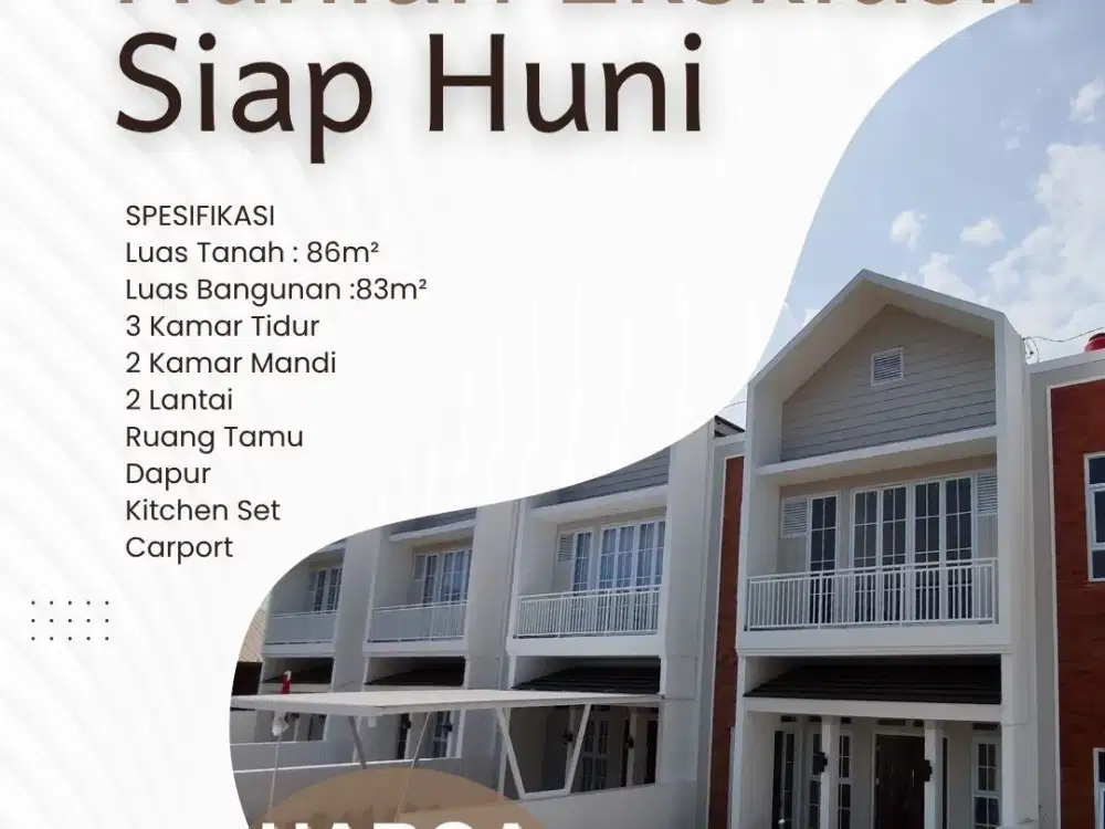 Siap Huni! Rumah 2 Lantai Minimalis Modern di Cisaranten Kulon Arcamanik Bandung [CLAVICA]