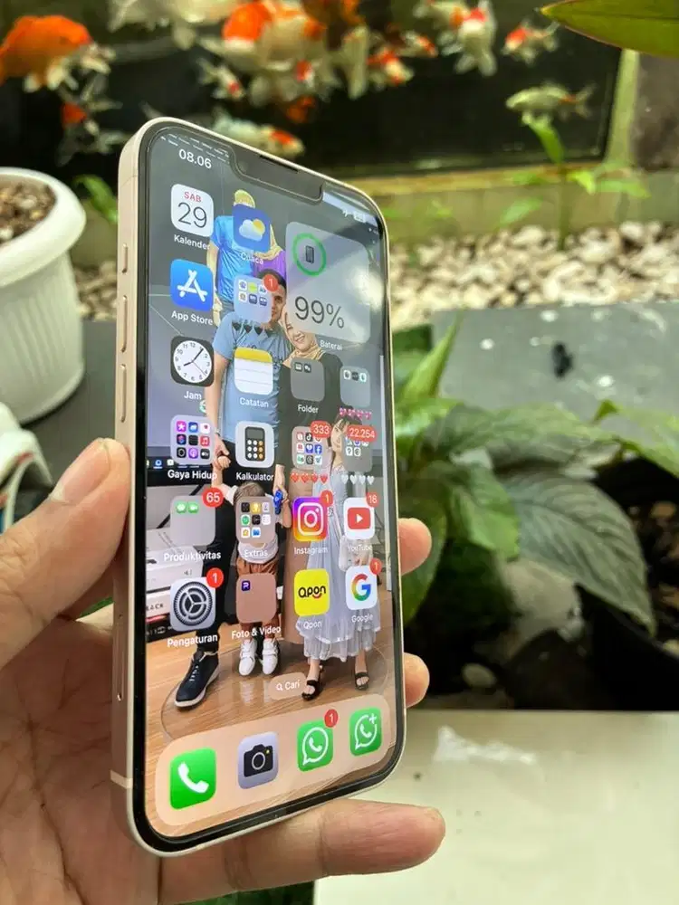 Ip 13 pink 128gb mulus